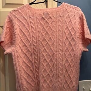 Blue Rain Soft Pink Cable Knit Sweater